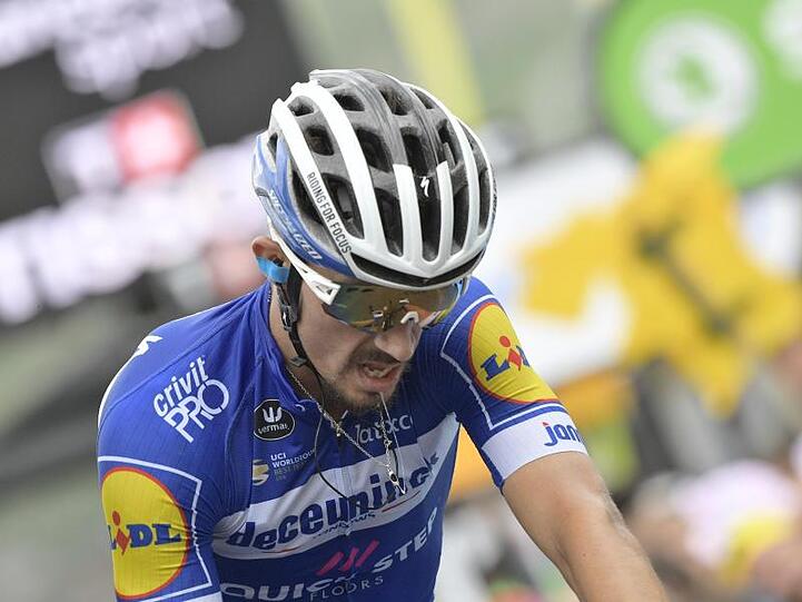 Julian Alaphilippe fuhr 14 Tage lang im Gelben Trikot.