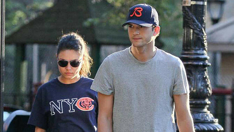 Noch sieht man nichts, doch diese beiden werden bald Eltern: Mila Kunis und Ashton Kutcher in New York Noch sieht man nichts, doch diese beiden werden bald Eltern: Mila Kunis und Ashton Kutcher in New York