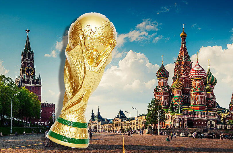Zentraler Ort in Moskau, der Gastgeber-Hauptstadt der WM 2018: Der Rote Platz.