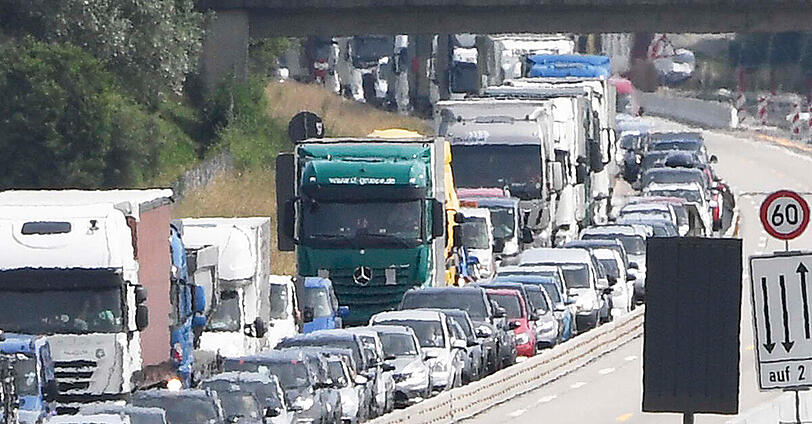 Es bildete sich ein Rückstau von 17 Kilometern.