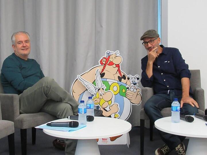 "Die Tochter des Vercingetorix" ist der vierte Band von Didier Conrad (l) und Jean-Yves Ferri.