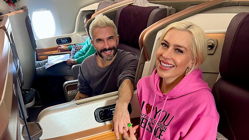 Turteln wohl bis nach Australien: Verena Kerth und Freund Marc Terenzi