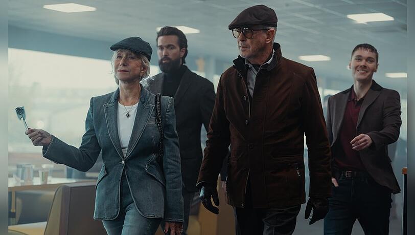 Machen sich auch in Staffel zwei von "MobLand" wieder gemeinsam die H&auml;nde schmutzig: Helen Mirren und Pierce Brosnan als Maeve und Conrad Harrigan.