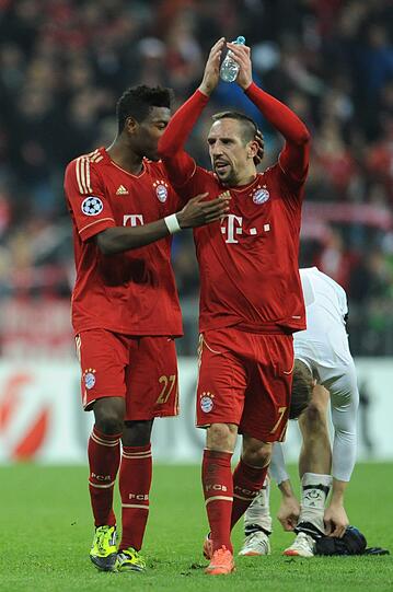 Franck Ribery hatte 2010 beim Finale der Champions League, das die Bayern 0:2 gegen Inter Mailand verloren, zuschauen müssen. Jetzt könnte dieser Fall bei David Alaba eintreten.