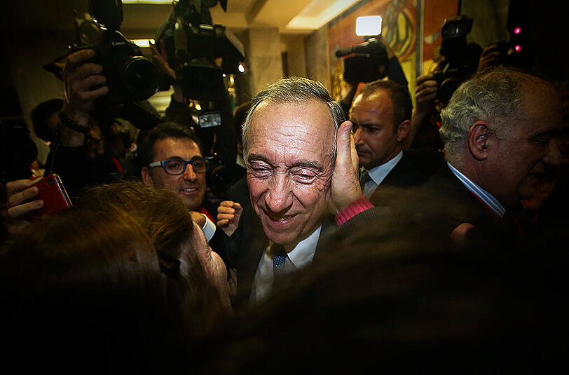 Gratulation für Marcelo Rebelo de Sousa - er hat die Präsidentenwahl mit großem Abstand für sich entschieden.