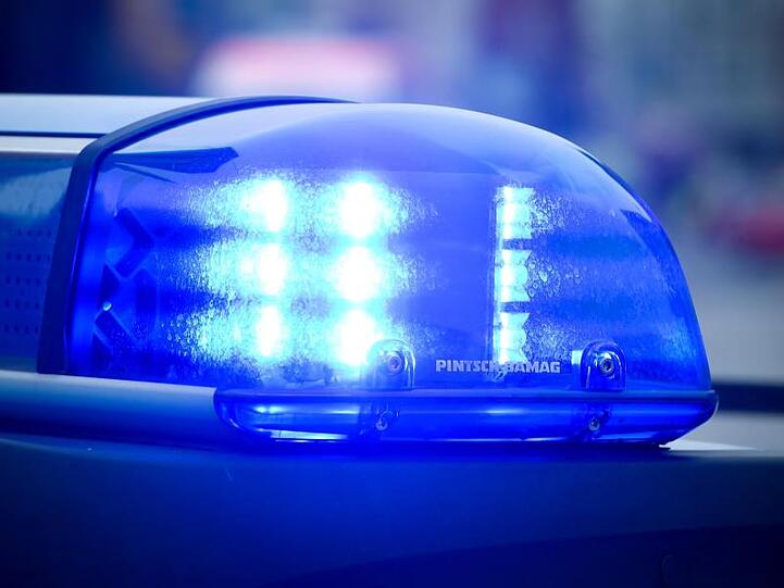 Blaulicht an einem Polizeiauto. Foto: Patrick Pleul/dpa/Symbolbild
