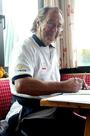 Kurze Pause: Im Rothof beim Tenniscup