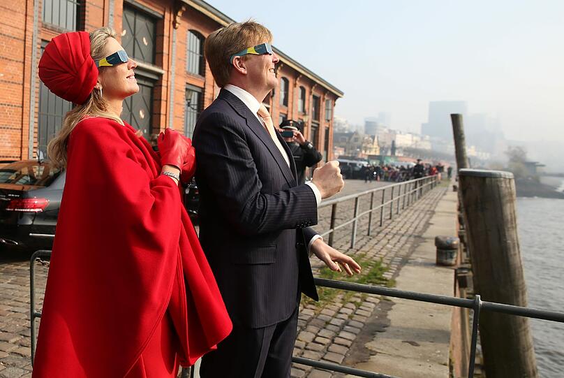 Das niederländische Königspaar Máxima und Willem-Alexander in Hamburg