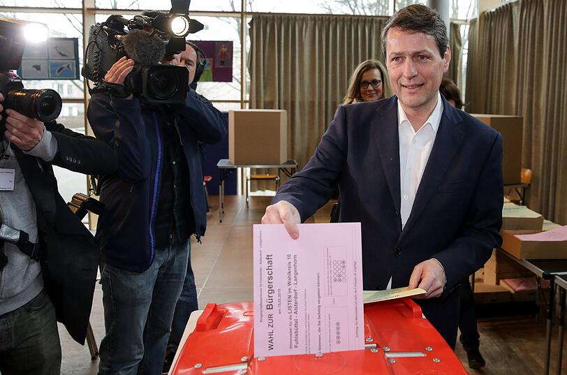 Bilder von der Wahl in Hamburg
