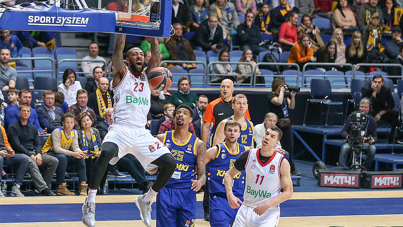 Derrick Williams: Geht beim FC Bayern Basketball voran - auch am Korb.