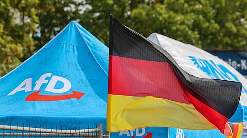 Die AfD liegt in den Umfragen vor der Wahl in Sachsen-Anhalt klar vorn. (Archivbild)