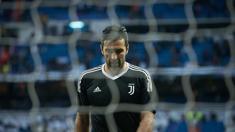 Torwart Gianluigi Buffon von Juventus während eines Spiels.