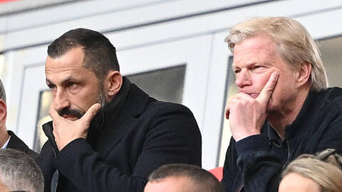 Stehen angesichts der Krise beim FC Bayern im Kreuzfeuer der Kritik: Hasan Salihamidzic (l.) und Oliver Kahn.
