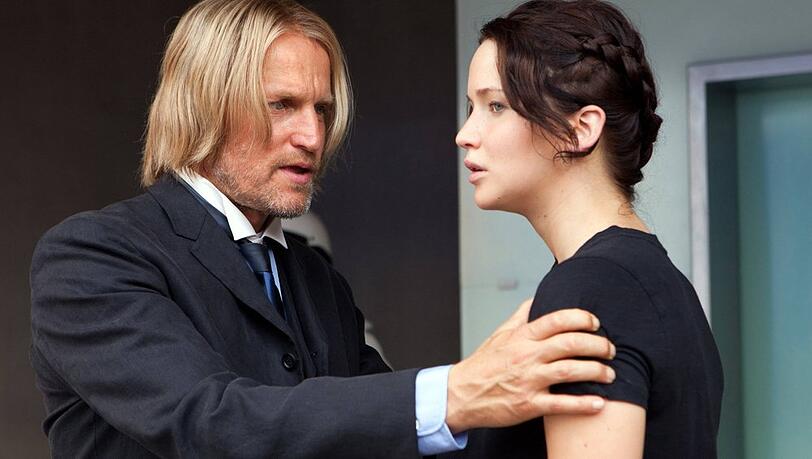 Woody Harrelson und Jennifer Lawrence in "Die Tribute von Panem - The Hunger Games".