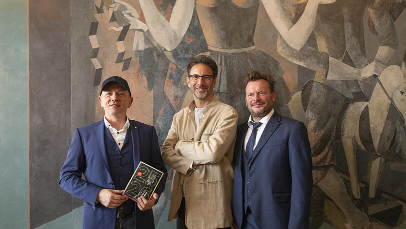Das Gärtnerplatztrio: Josef E. Köpplinger (Intendant, links ), Rubén Dubrovsky (Chefdirigent) und Karl Alfred Schreiner (Ballettchef). Das Gärtnerplatztrio: Josef E. Köpplinger (Intendant, links ), Rubén Dubrovsky (Chefdirigent) und Karl Alfred Schreiner (Ballettchef).