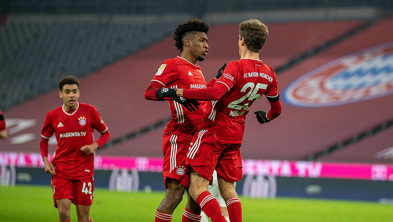 Heute die besten Bayern-Stars: Kingsley Coman und Thomas Müller. Heute die besten Bayern-Stars: Kingsley Coman und Thomas Müller.