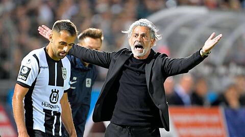 Maurizio Jacobacci coachte seine Mannschaft auch gegen Ulm mit viel Herzblut und Leidenschaft.