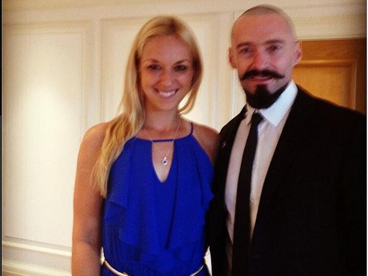 Sabine Lisicki an der Seite des Hollywood-Stars Hugh Jackman
