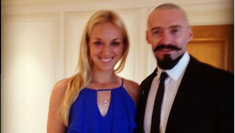 Sabine Lisicki an der Seite des Hollywood-Stars Hugh Jackman Sabine Lisicki an der Seite des Hollywood-Stars Hugh Jackman