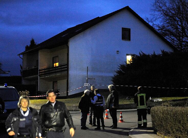 Er flüchtete in sein Haus.
