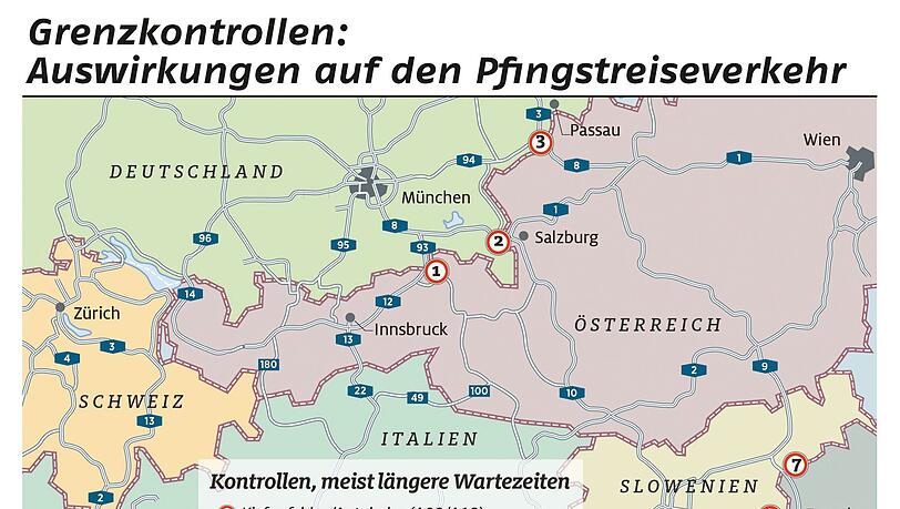 Auch im Frühjahr 2018 werden Urlauber wieder an den Grenzen kontrolliert.