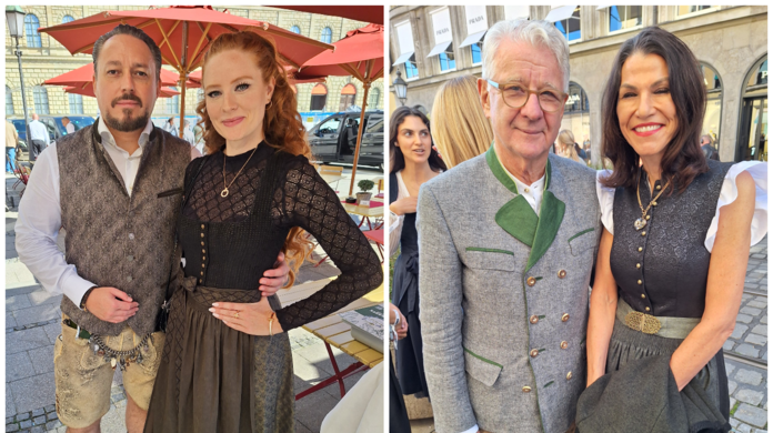 Die Promis stimmten sich bei Tiffany auf die Wiesn ein.