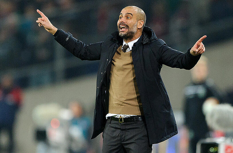 Gestikulierte während der Partie in Hannover sehr oft am Spielfeldrand: Noch-Bayern-Trainer Pep Guardiola.