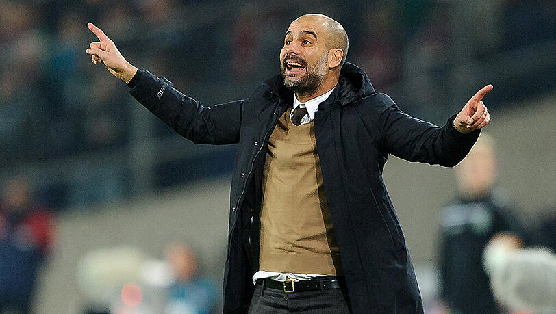 Gestikulierte während der Partie in Hannover sehr oft am Spielfeldrand: Noch-Bayern-Trainer Pep Guardiola. Gestikulierte während der Partie in Hannover sehr oft am Spielfeldrand: Noch-Bayern-Trainer Pep Guardiola.