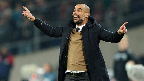 Gestikulierte während der Partie in Hannover sehr oft am Spielfeldrand: Noch-Bayern-Trainer Pep Guardiola.