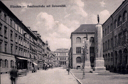 Die Rückseite der Uni vor hundert Jahren . . .