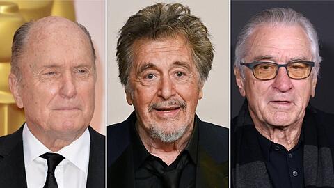 Robert Duvall (v.l.), Al Pacino und Robert De Niro schrieben mit "Der Pate" Filmgeschichte.