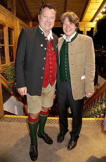 Bürgermeister Josef Schmid und Michael Käfer