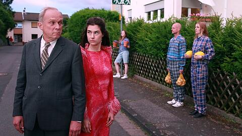 "Tatort: Murot und der Elefant im Raum": Felix Murot (Ulrich Tukur) und Eva H&uuml;tter (Nadine Dubois).