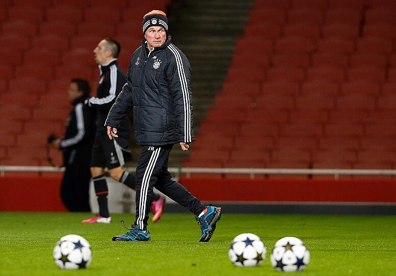 Coach Jupp Heynckes beim Abschlusstraining.