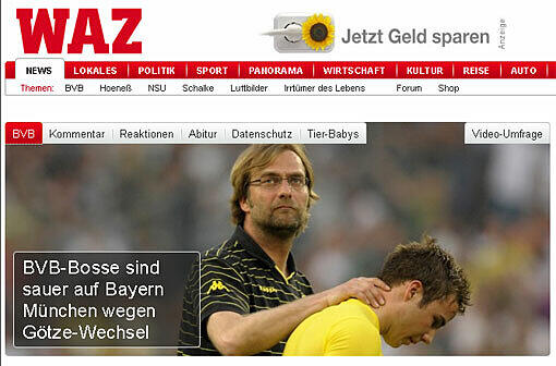 "Der Westen" macht den Ärger der BVB-Bosse zum Thema
