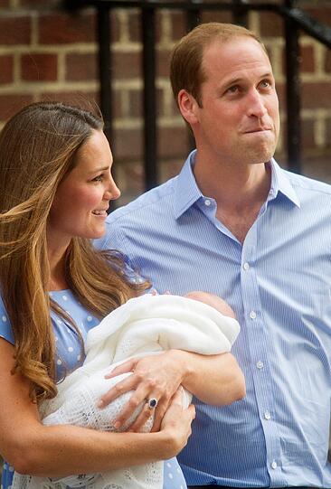 Die Eltern: Kate und William.