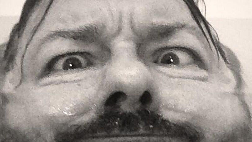 Der enttäuschte Ricky Gervais Der enttäuschte Ricky Gervais