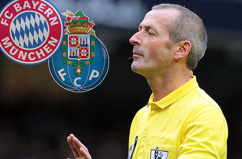 Der 44-jährige Engländer Martin Atkinson pfeift das Viertelfinal-Rückspiel der Bayern gegen Porto.