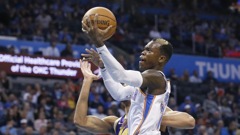 Musste mit Oklahoma eine bittere Niederlage hinnehmen: Dennis Schröder. Musste mit Oklahoma eine bittere Niederlage hinnehmen: Dennis Schröder.