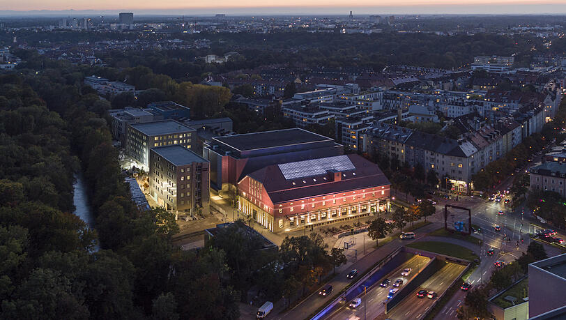 Das Ausweichquartier des Gasteig mit der Trafohalle und der Interimsphilharmonie.