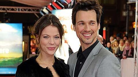 Florian David Fitz und Jessica Schwarz bei der Premiere von "Jesus liebt mich" in Essen.