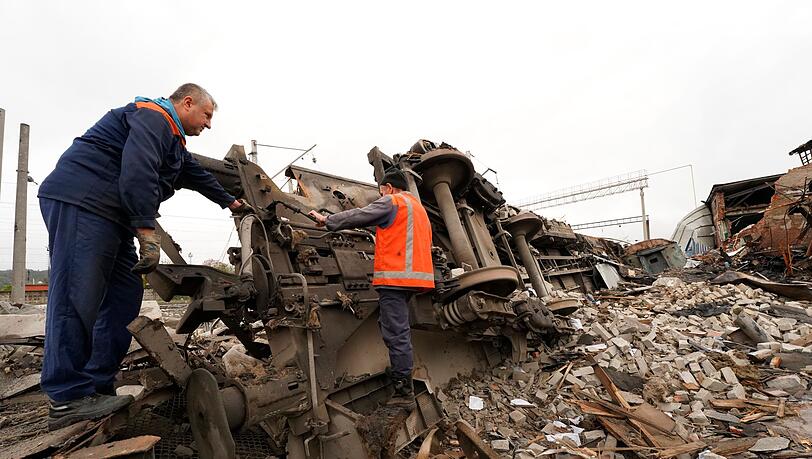 Weitere Zerstörungen in der Ukraine.