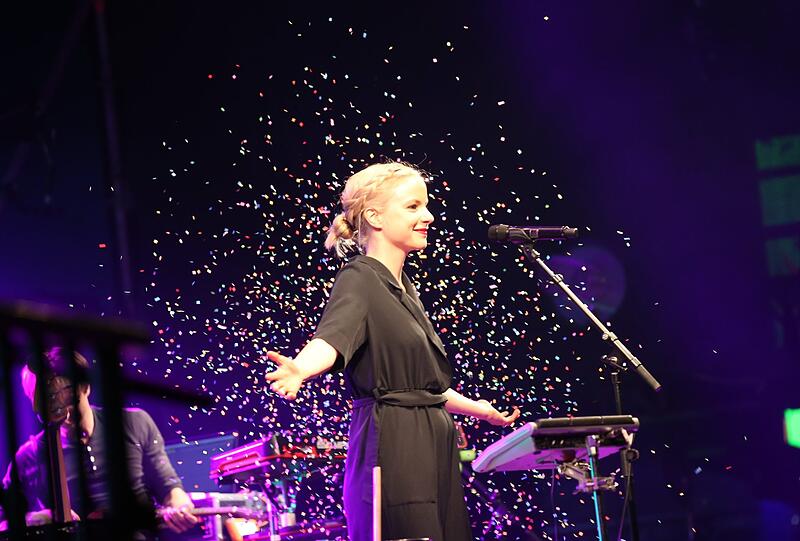 Julia Engelmann bei ihrem Auftritt auf dem Tollwood.