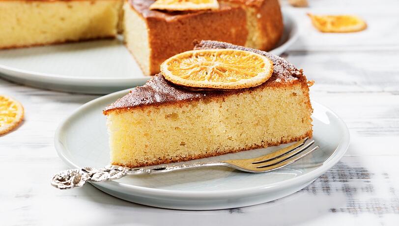 Der Orangenkuchen ist perfekt f&uuml;r eine Kaffeerunde an einem sonnigen Tag.