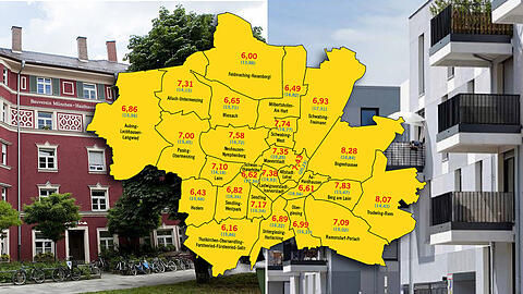 Günstig wohnen in München - das geht. Die AZ zeigt die Preise in den Stadtvierteln. Beispiele finden Sie in dieser Bildergalerie.