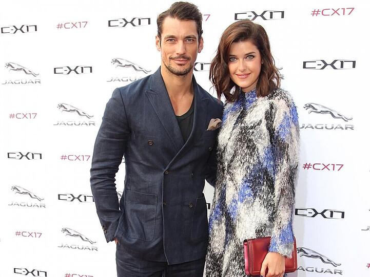 David Gandy und Marie Nasemann bei einer Jaguar-Veranstaltung zur IAA