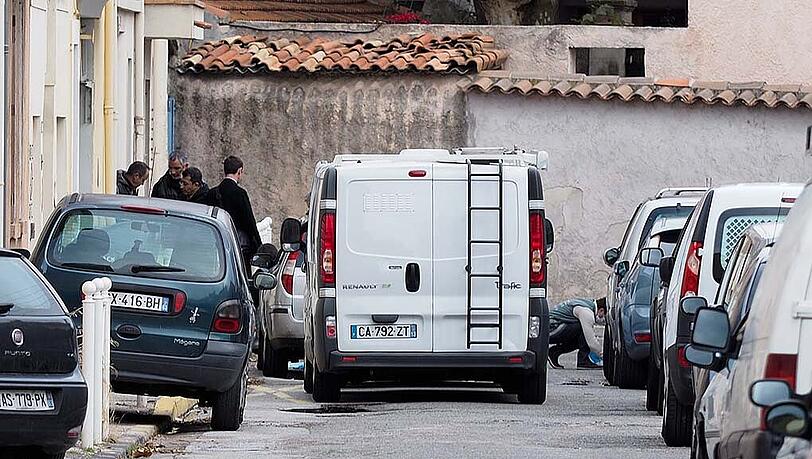 Der Tatort im französischen Toulon, an dem ein Zöllner erschossen wurde. Der Tatort im französischen Toulon, an dem ein Zöllner erschossen wurde.