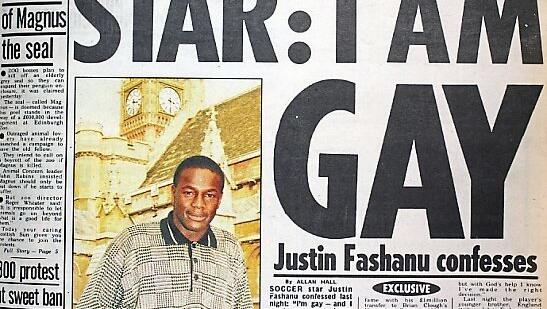 Justin Fashanu outet sich 1990 als erster aktiver Fußballer. Justin Fashanu outet sich 1990 als erster aktiver Fußballer.