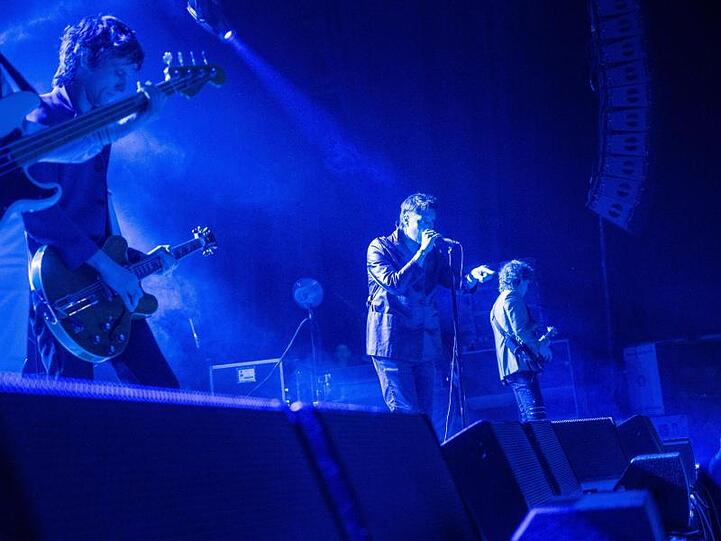 Die US-Rockband The Strokes spielt ein Konzert in der Columbiahalle.