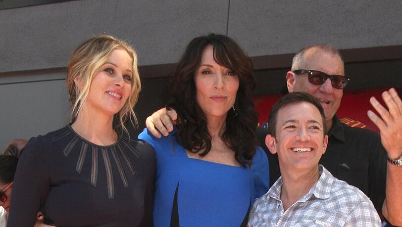 Christina Applegate, Katey Sagal, David Faustino, Ed O'Neill bei der Zeremonie für Sagal auf dem Hollywood Walk of Fame 2014.